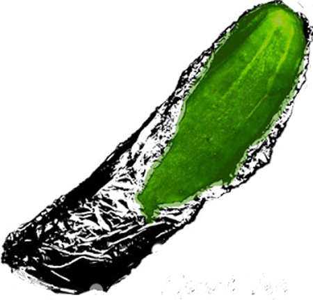 Cucumber Wrapped In Foil