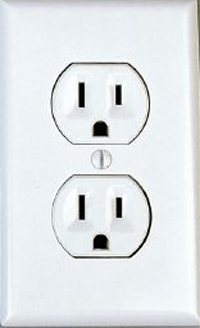 Grounded 3 Plug Outlet