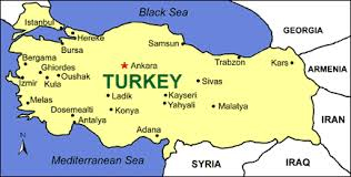 Map of Kars, NE Turkey