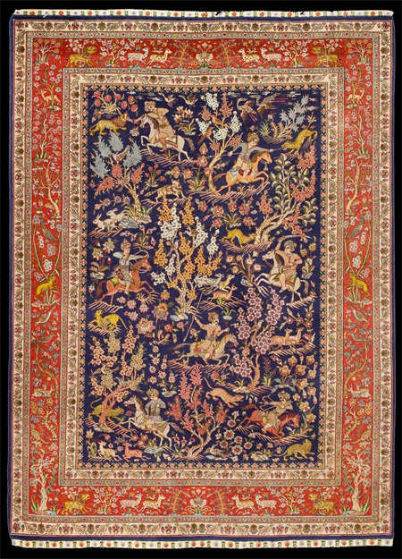 Tabriz hunting scene