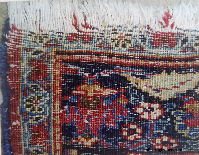 Back of Meshad Oriental Rug