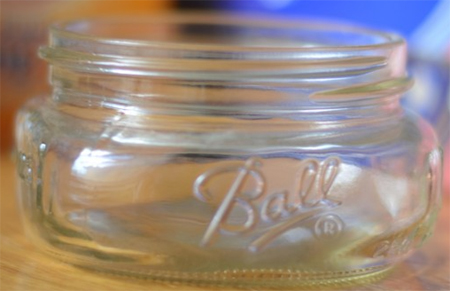 small Mason jar