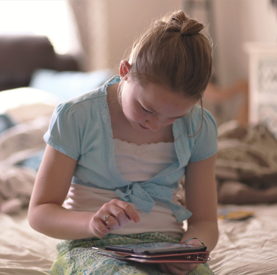 Child with Tablet