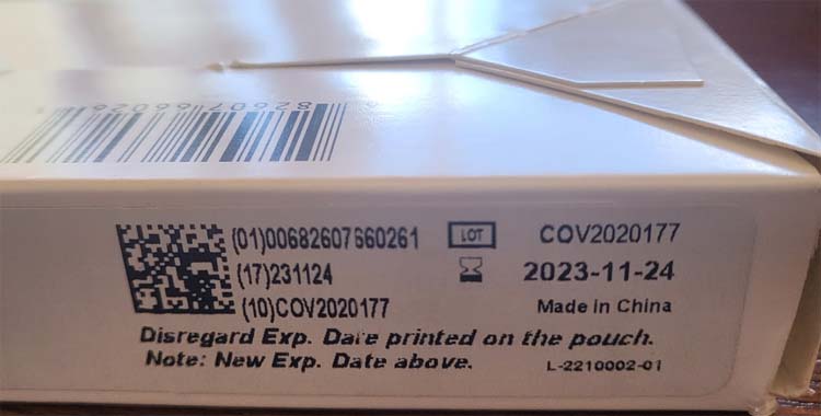 COVID Test Kit Expiration