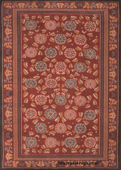 Innerasia Tibetan Classic Chrysanthemum Rug