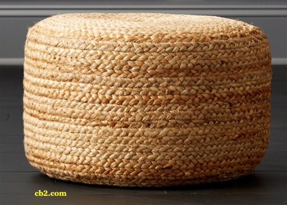 Jute Pouf