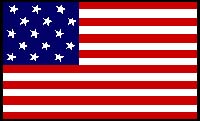 American Flag with 15 Stripes