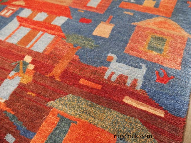 Modern Tibetan Rug-Closeup