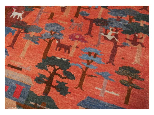 Modern Tibetan Rug-Closeup