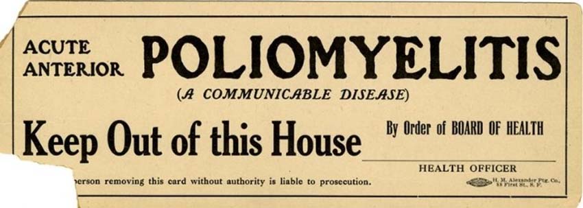 Poliomyelitis Card