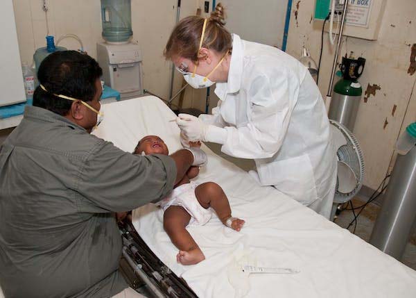 Sick Baby in Hospital