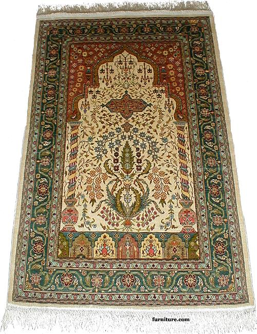 Hereke Silk Prayer Rug