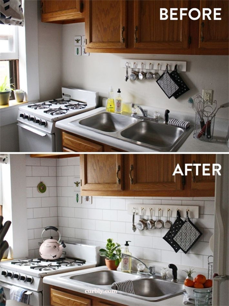 Peel and Stick Backsplash