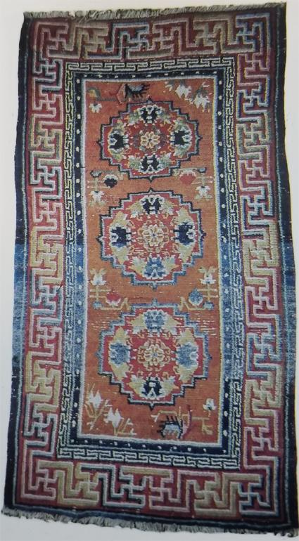 Tibetan Three Medallion Rug