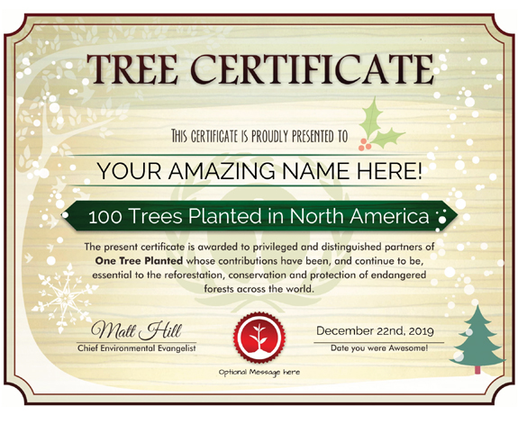Tree Certificate