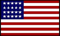 1818 20 Star American Flag