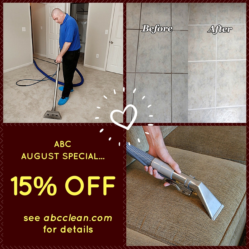 15% Off Carpet Cleaning, Upholstery, and Tile & Grout Cleaning