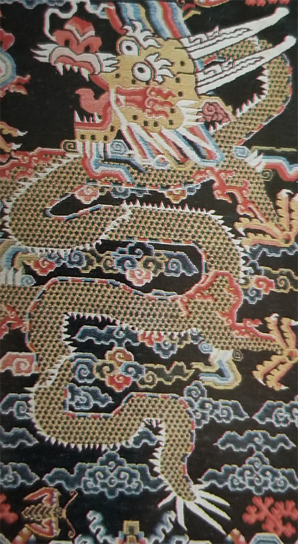 Tibetan Rug-Dragon Motif