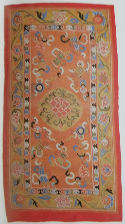 Tibetan One Medallion Rug-Color Scheme Suggests for Ecclesiastical Use