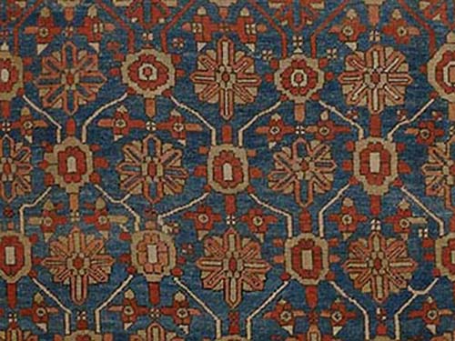 Antique Heriz with Repeating Palmettes