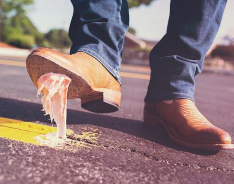 Chewing Gum Under Boot