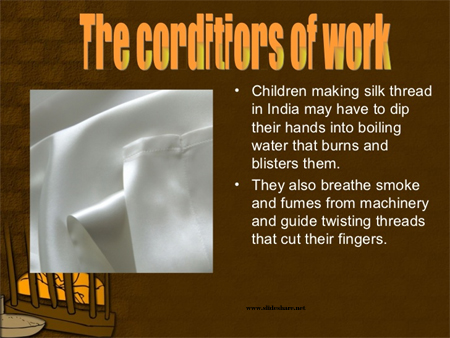 Child labor in silk industry