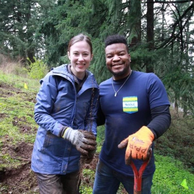 Couple Planting Trees