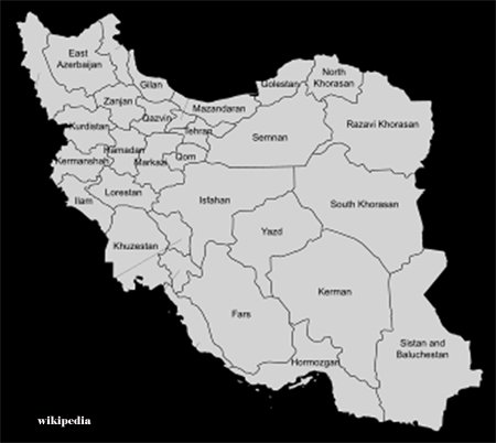 Province Map of Iran