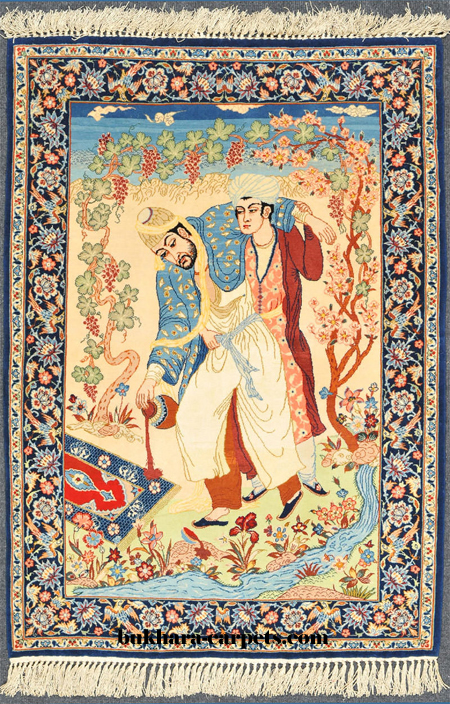 Isfahan Pictorial Rug 1980