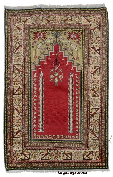 Turkish Kayseri Prayer Rug