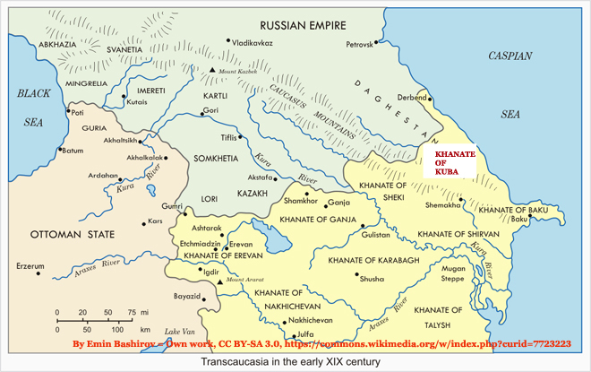 Khanate of Kuba Map