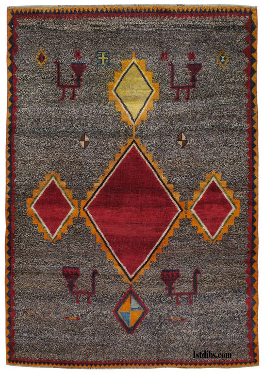 Mid 20th Century Persian Gabbeh Rug