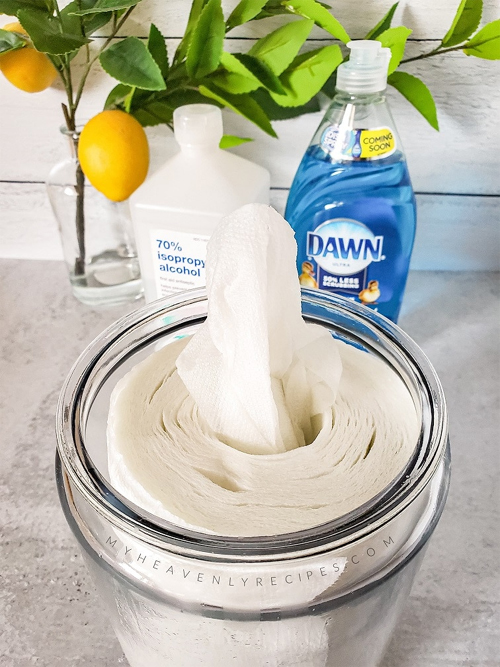 DIY Disinfecting Wipes-Step 3