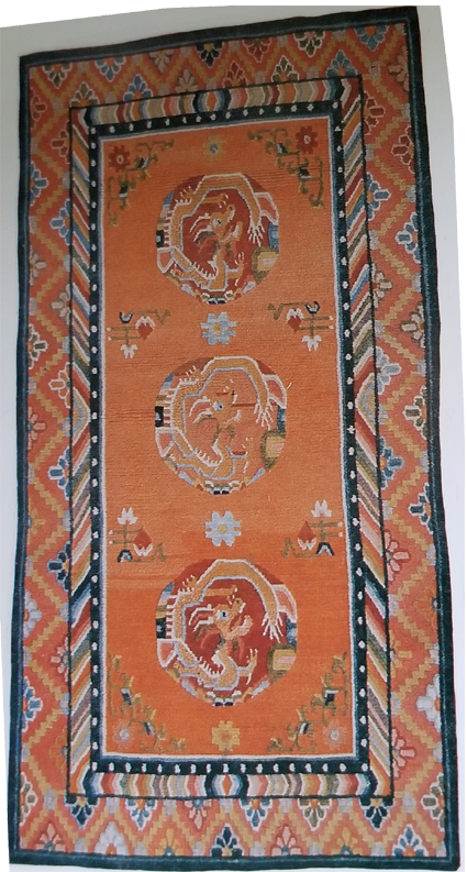 Tibetan Dragon Medallion Rug