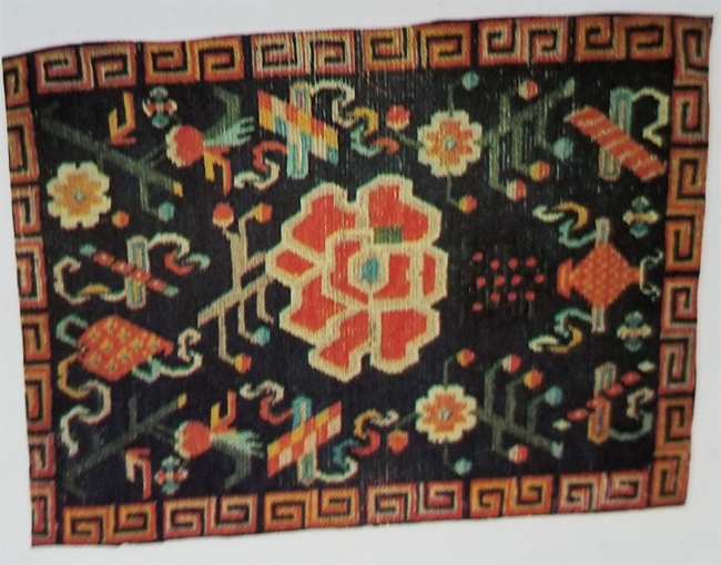 Tibetan Individual Top Saddle Rug With No Matching Bottom Rug