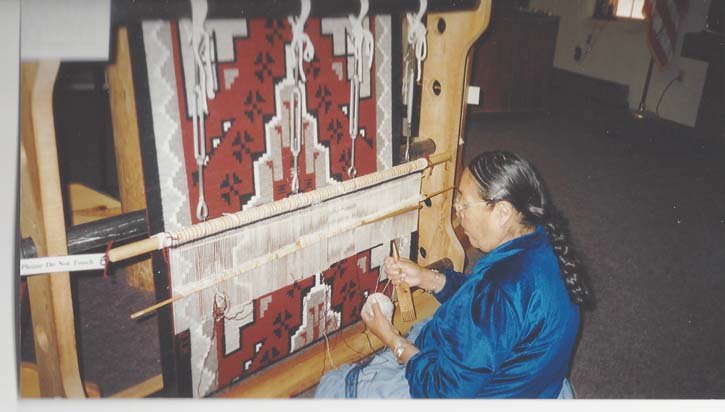 Weaving a Ganado Rug